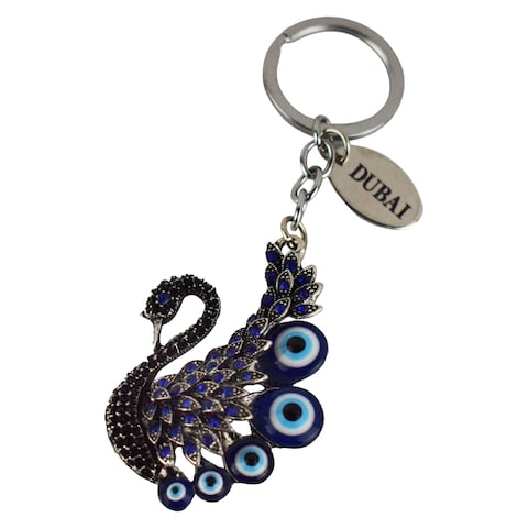 Ahlan UAE Evil Eye Keychain Blue