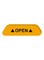 Generic 4-Piece Open Safety Warning Reflective Sticker Set