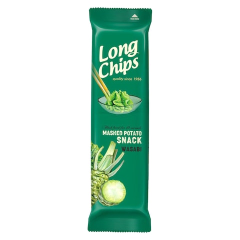 Long Chips Potato Snack with Wasabi - 75 gram