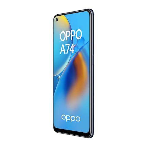 Oppo A74 - 6.43-inch 128GB/6GB Dual SIM 4G Mobile Phone - Prism Black