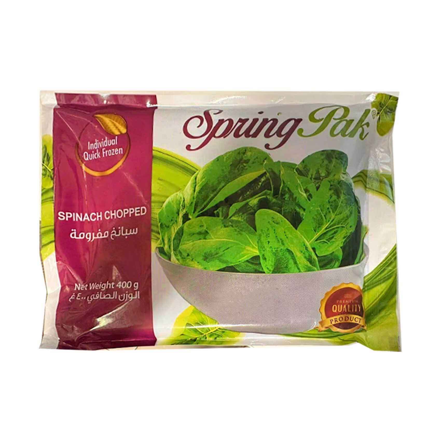 Spring Pak Buy Spring Pak Chopped Spinach 400g Online | Carrefour Qatar
