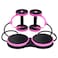 YALLA HomeGym Multi-Function Core Exercise Trainer Double Ab Roller Wheel, Resistance Pull Rope