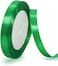 Green Satin Ribbon,12mm x 25yd Fabric Polyester Ribbon for Gift Wrapping, Party Favors, Wedding Decorations, Bow Making, Bouquets, Sewing Projects &amp; Craft Supplies