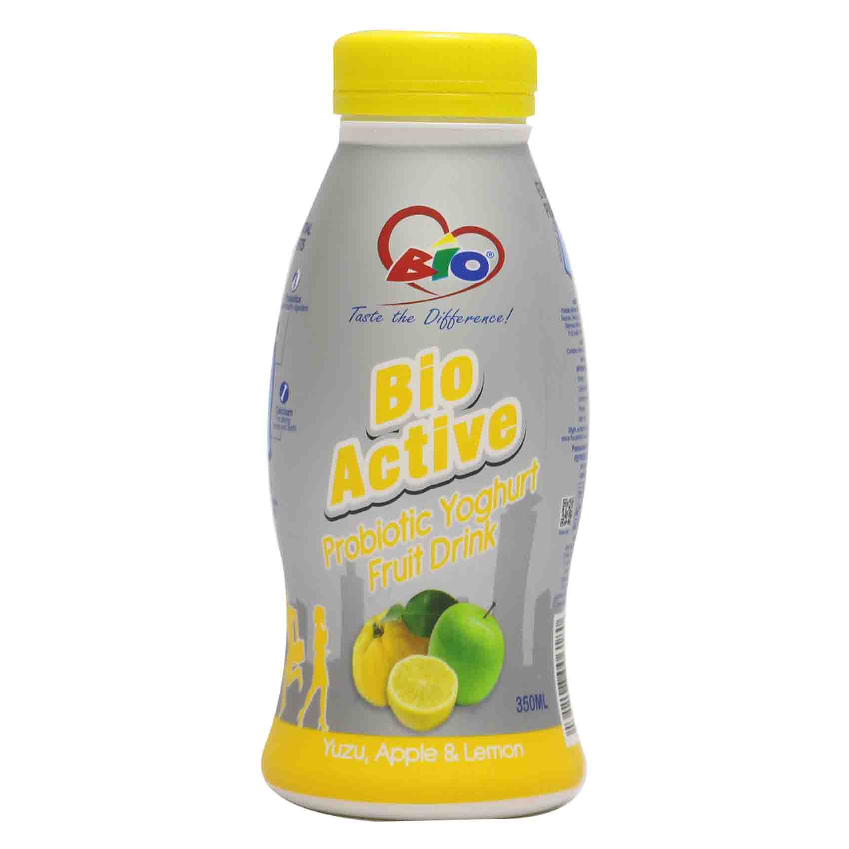 Bio Active Probiotic Apple And Lemon Yogurt Drink 350ml