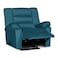 In House Velvet Rocking &amp; Rotating Recliner Chair - Dark Turquoise - Nice 02