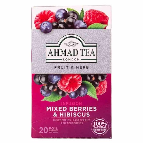 Buy Ahmad Tea Mixed Berries And Hibiscus - 20 Bags in Egypt