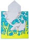 Generic Oban Kids Hooded Towel For Bath Cotton Lightweight Boys Blue (Shark Pattern)