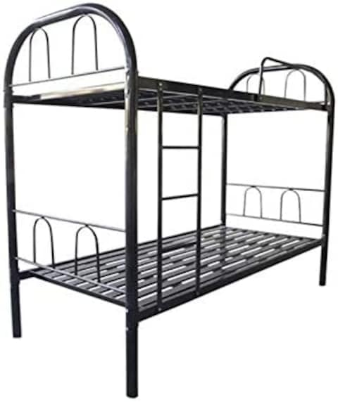 GALAXY DESIGN FURNITURE Steel Bunk Bed Double Layer Black Color 190 x 90 x 180 cm.No Installation included No Warranty.