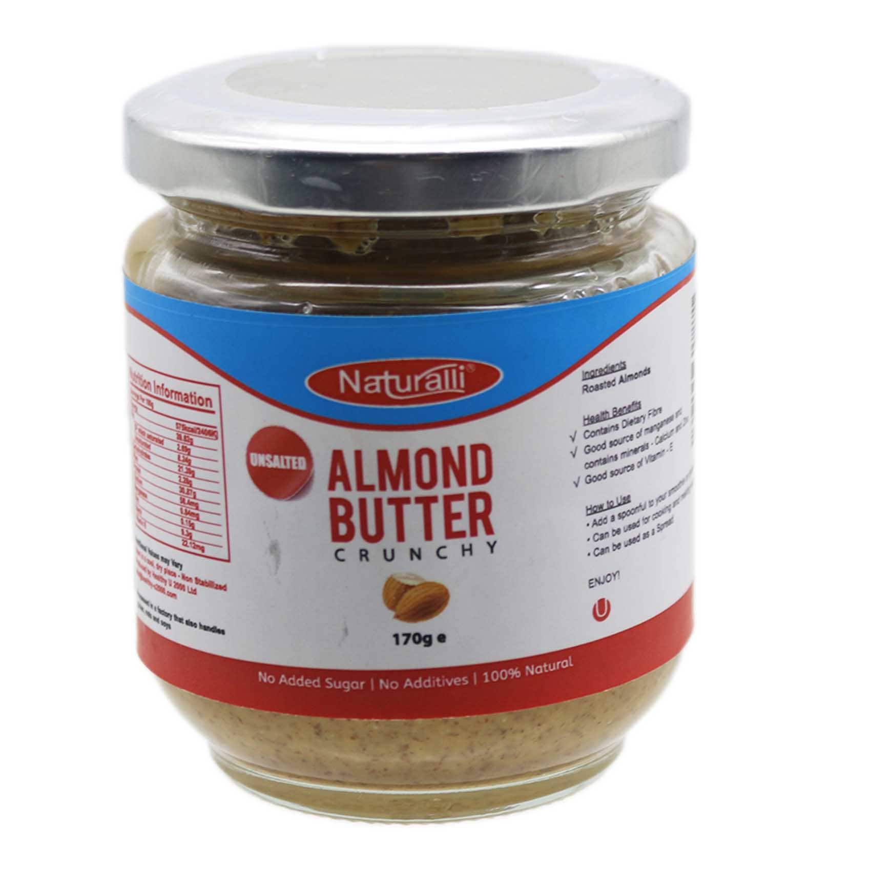 Buy Naturalli Almond Butter 170g Online | Carrefour Kenya