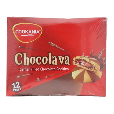 Cookania Chocolava Center Filled Chocolate Cookies (Pack of 12)