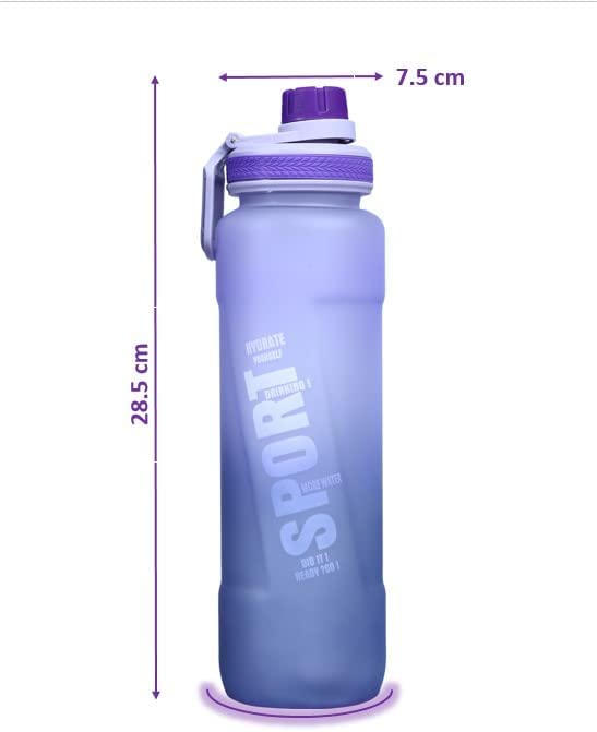 Sports water Bottle, BPA Free, Leak-proof, Shatterproof &amp; Toxic Free (Purple)