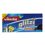 Buy Vileda glitzi sponge scourer dish washing high foam 3 pieces in Saudi Arabia