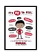 Spoil Your Wall Boys Behavior Poster With Frame Red/White/Black 40x55cm