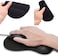 Generic Ergonomic Gaming Office Mouse Pad Mat Mousepad With Rest Wrist Support For Typist Office Computer, Laptop, Non-Slip Rubber Base (Black, 9"X7.5")