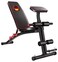 Marshal Fitness Multipurpose Sit Up Fitness Exercise Bench with Weight Preacher Armrest Curl Support-MFDS-S056