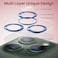 Moxedo Camera Lens Protector, 9H Tempered Glass, Scratch Resistant Aluminum Alloy Frame Camera Cover Screen Protector Compatible for iPhone 11 Pro 5.8 inch/ 11 Pro Max 6.7 Inch (DRESS DEN BLUE)