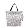Sue's choice Reusable and Foldable Grocery Shopping Bags Waterproof Canvas, Large Durable Heavy Duty with Zipper for Travel Gym Backpack Weekender Overnight Bag