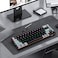 HXSJ V800 68 Keys Mechanical Keyboard Type-C Wired Blue/Red Switch Black&amp;Grey Keycaps Colorful LED Backlit Gaming Keyboard (Blue Axis)
