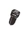 JBQ C-45 More Fast Car Charger Dual USB 1A+2.4A Output Compatible With iOS And Micro, Over-Power And Over-Charging Protection, With High Quality Data Cable, Black
