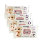 Buy Carrefour Sensitive Baby Wipes White 56 Wipes Pack of 4 in UAE