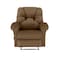 American Polo Velvet Rocking Recliner Chair - Light Brown - American Polo