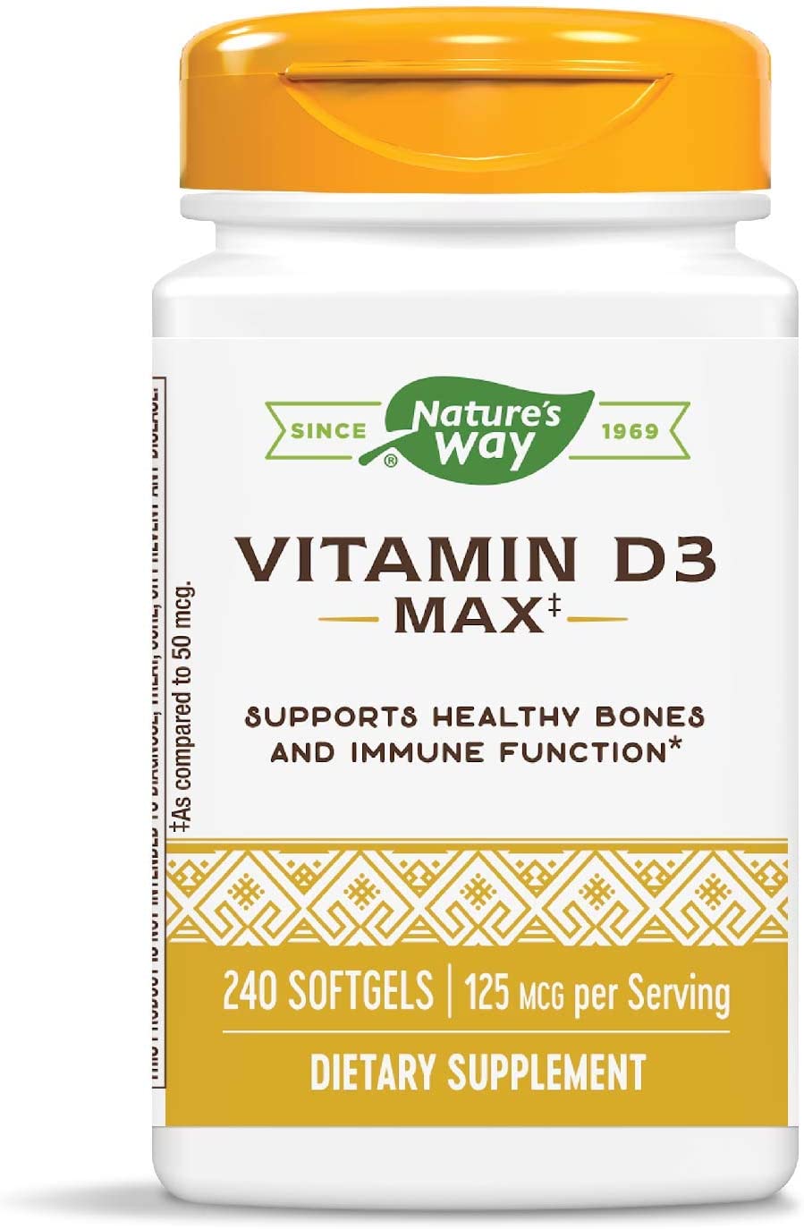 Nature&#39;S Way Vitamin D, 240 Sgels 5000 Iu