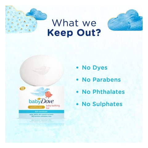 Baby Dove Rich Moisture Bathing Bar Soap 75G