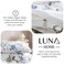 Luna Home King size 6 pieces bedding set, without filler, spring flower design, cobalt color.