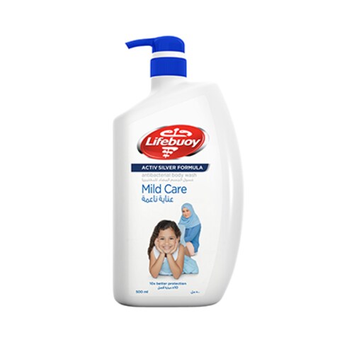 Lifebuoy Mild Care Anti Bacterial Body Wash 500ml