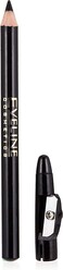 Eveline Cosmetics Make Up Eyeliner Pencil Long-Wear, Black, 3 GM