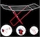 BCT Metal Cloth Dryer Ideal For Indoor/Outdoor Drying Clothes , Rustproof Best Quality,Foldable easy to store when not in use