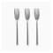 Zinnia Slender Stainless Steel Fork Set - 3 pieces