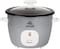 evvoli 2 In 1 Rice Cooker With Steamer 1.8 Litter Up To 6 Cup Of Rise Non-Stick 700W Silver Evka-Rc4501S 2 Years Warranty