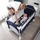 Teknum 4 in 1 Baby Bedside Co - Sleeper Bassinet and Playpen wt Rocker Navy Blue