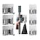Zalcoon 6 Pcs Mop Broom Holder Wall Mount - Mop Holder Self Adhesive Broom Hanger Stainless Steel For Home Garage Garden Laundry Room Storage, Kitchen Tools Organizer (3 With Hook &amp; 3 Withut Hook)