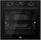 MILLEN MEO 6003 BB 78L Electric Oven - Energy Class A, 9 Cooking Modes, 60 cm, SCHOTT Double Glass Door, Glass finish, Mechanical and Touch Control with Timer, 3 Year Warranty