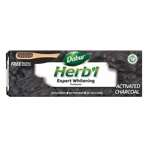 Dabur Herbal Activated Charcoal Tooth Paste With Bamboo Tooth Brush 150g