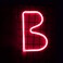 LED Neon Flex Letter Light B 30x18cm