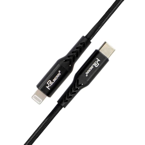 mpBLBERRI BLB-U335 Type C - Lightning PD Cable 3 Meter, Black