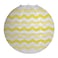 Two Tone Chevron Lanterns Mimosa 12in