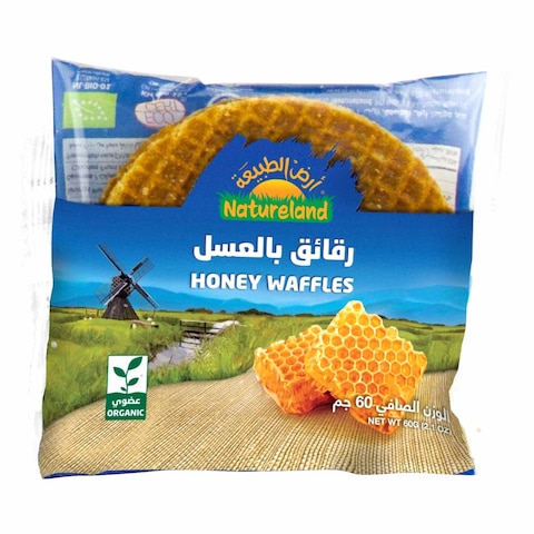 Natureland Honey Waffles 60g