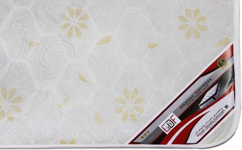 Galaxy Design Medical Mattress - White Color - Twin Size (L x W x H) 190 x 120 x 29 cm - 5 Year Full Warranty