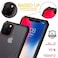 RIGGEAR&reg; Fortify XUNDD Transparent Acrylic, TPU Bumper Case/Cover for iPhone SE (2020) / iPhone 8 / iPhone 7 (Black)