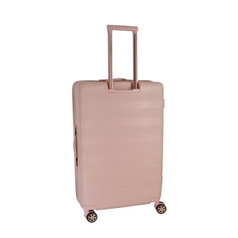 Senator Hard Case Trolley Luggage Set of 3 For Unisex ABS Lightweight 4 Double Wheeled Suitcase With Built In TSA Type Lock A5125 Milk Pink