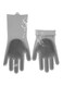 Generic Magic Silicone Gloves With Wash Scrubber Grey 240g