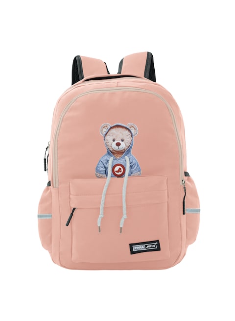 Bear Pattern Large Capacity Backpack, Nylon Durable Lightweight School Backpack, Fashion Travel Computer Bag