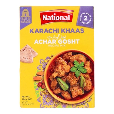 National Karachi Khaas Achar Gosht Recipe Mix Masala 86g &plusmn; 5 gr