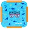 Eazy Kids Jawsome Shark Snack / Lunch&nbsp;Box - Blue