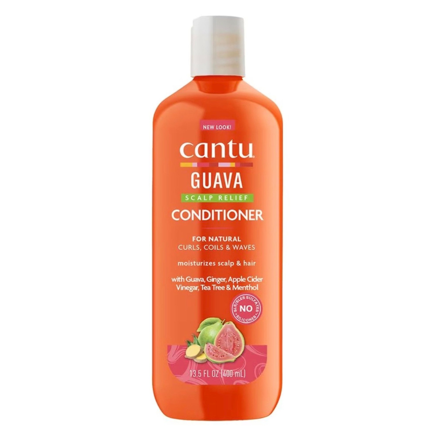 Cantu Guava Scalp Relief Conditioner With Guava Ginger Apple Cider Vinegar Tea Tree And Menthol 400ml