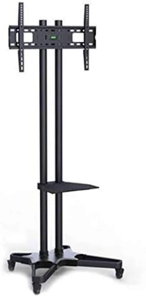 Ntech TV Stand Mobile TV Cart For Flat Screen, Led, Lcd, Oled, Plasma, Curved Tv&#39;s, With Mount For 37 Inch., 75 Inch. Universal Mount With Wheels